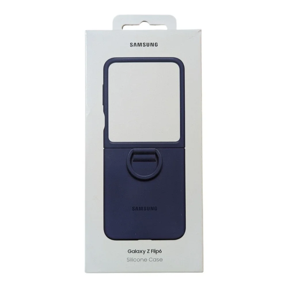 E9-O Samsung Silicone Case For Samsung Galaxy Z Flip6 -‎ Navy Blue